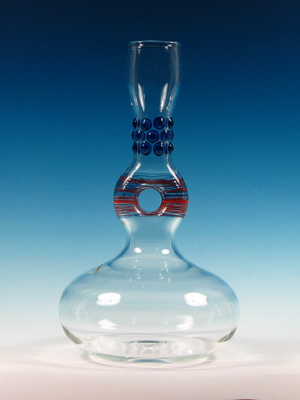 decanter with donut and beads